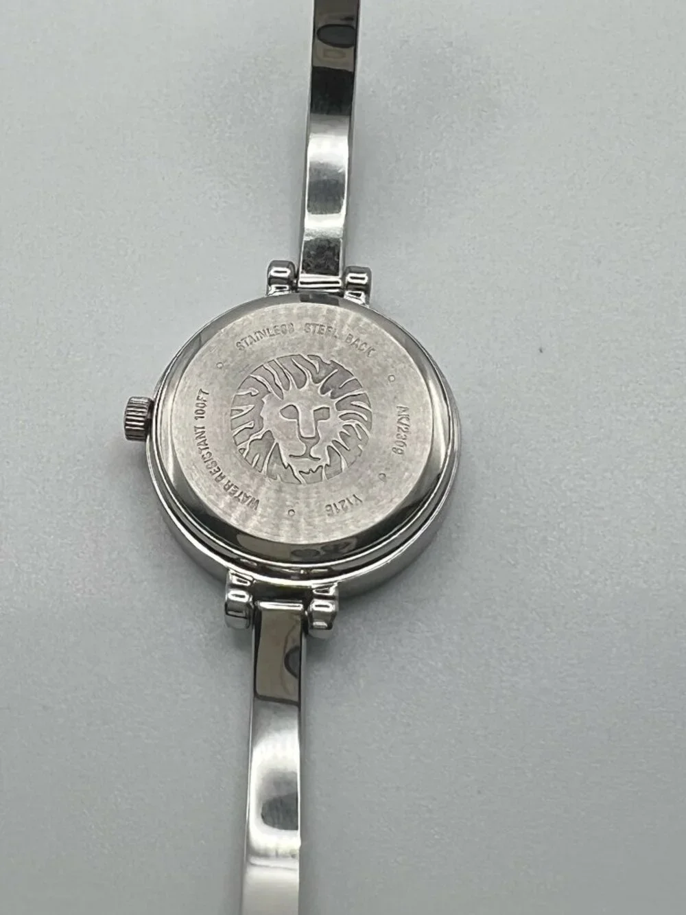 Anne Klein Diamond Ladies Watch Bangle Silver Working new battery